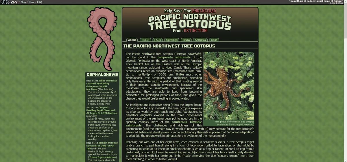 Tree Octopus Real or Fake