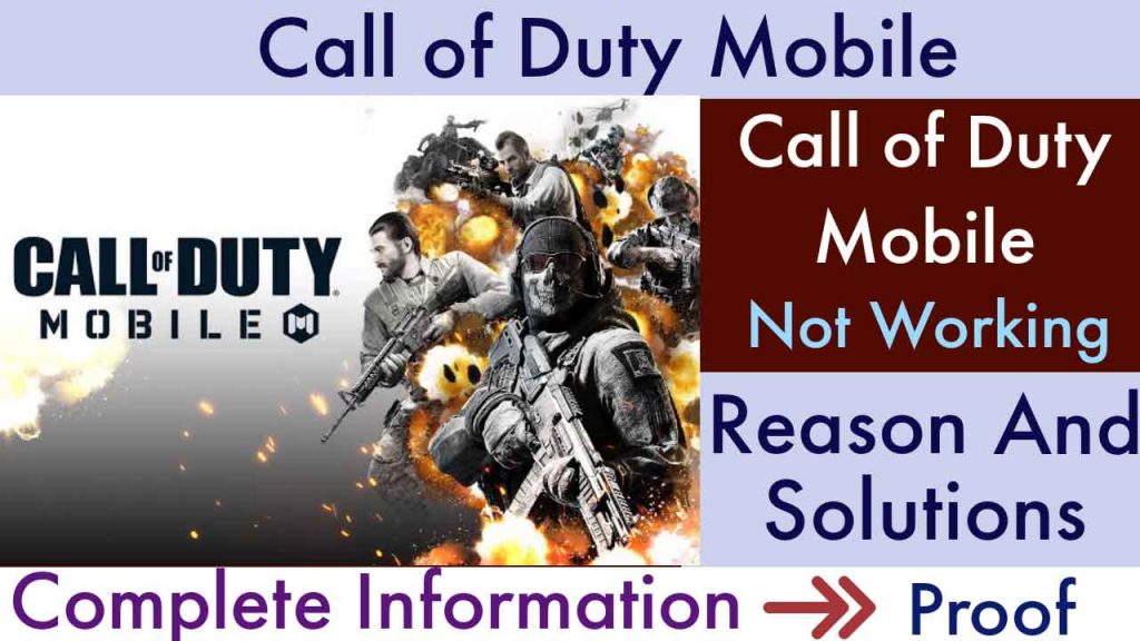 Call of Duty Mobile is Not Working
