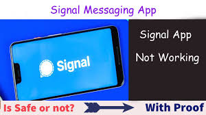 Signal Website App is Not Working