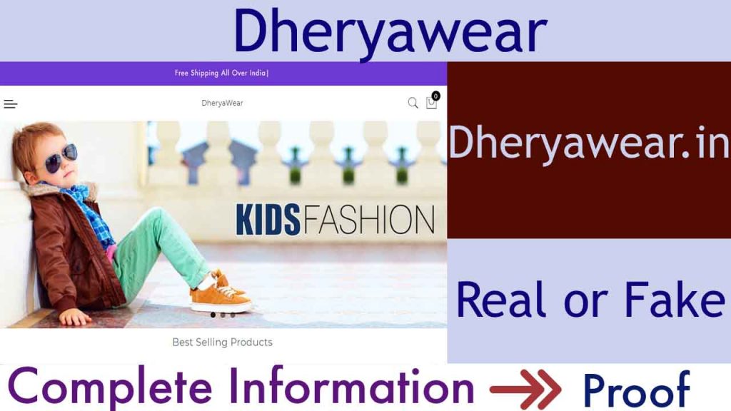 DheryaWear Website Real or Fake