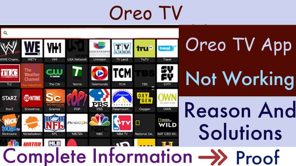 Oreo TV Not Working