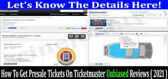 How To Getting Presale Tickets On Ticketmaster