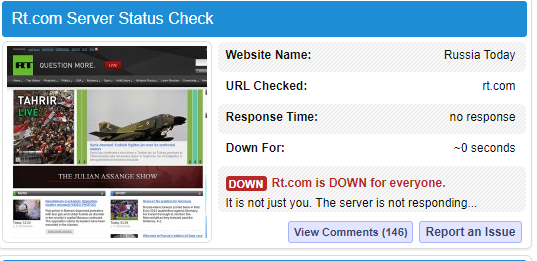 Rt Website Down