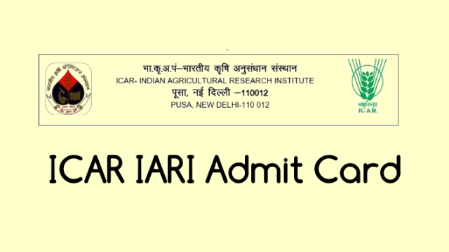 Icar Admit Card 2022 Download Link
