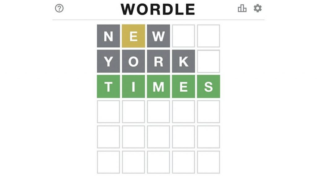 Wordle in New York Times