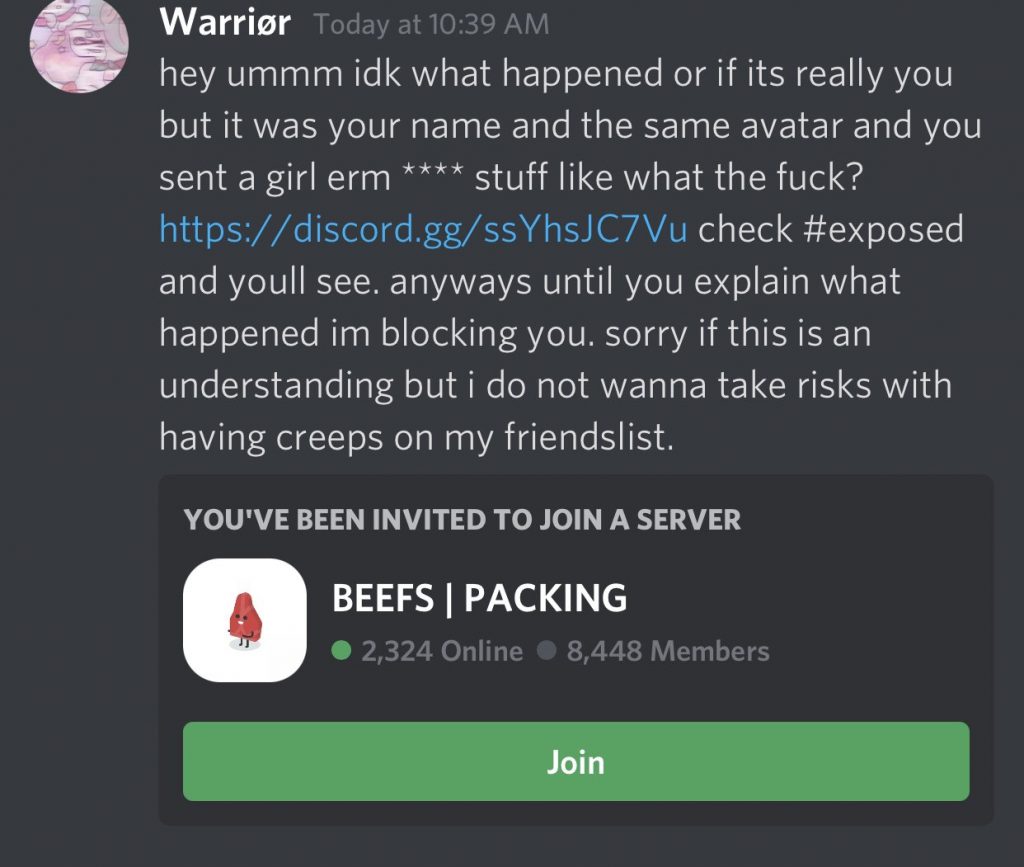 Exposing Creeps Discord Scam