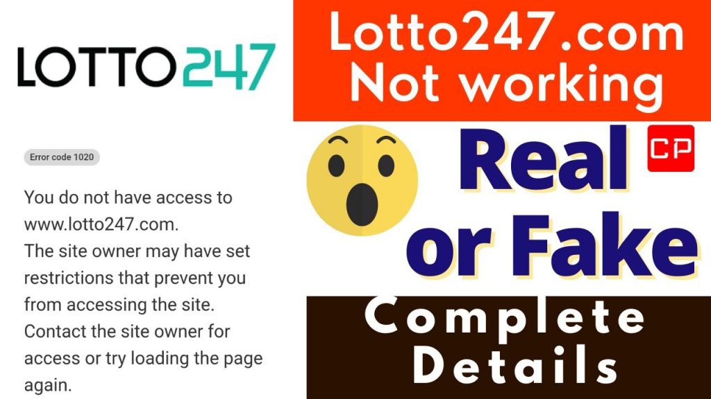 Lotto247 Real or Fake